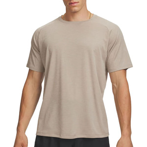 T-shirt col rond pour homme, manches courtes, tricoté, uni, décontracté, usage quotidien, logo personnalisé, grossiste fournisseur Pakistan Chine, personnalisation possible - Product Image 2