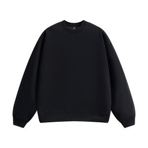 Men's Heavyweight 100% Cotton <b>Crewneck</b> Sweatshirt-Oversized Solid Pullover with Customizable Options for Autumn - Product Image 1