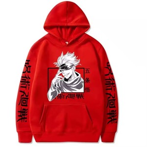 Sweat-shirts pour hommes de style japonais avec impression graphique d'anime personnalisée OEM, 100% coton, 500 GSM, poids lourd, coupe-vent, pour l'hiver - Product Image 1