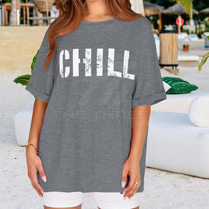 T-shirt oversize pour femme, streetwear écologique respirant haute performance, design personnalisé, manches courtes pour adulte - Product Image 2