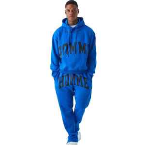 ชุดวอร์มแฟชั่นผ้าคุณภาพสูง แห้งเร็ว ลายนูน 3 มิติ สำหรับขาย ชุดวอร์มสตรีทแวร์ลายนูนแบบสั่งทำ - Product Image 1