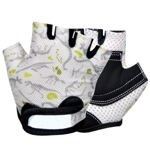 Gants de cyclisme sportifs respirants demi-doigts sans doigts en nylon avec fermeture auto-agrippante pour extérieur unisexe - Product Image 2