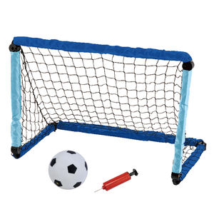 Lightweight Plastic Foldable Soccer Goal with Pre-Assembled Polyester Net Includes Carry Bag for Home & School Use - Product Image 1