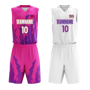Maillot de basket-ball personnalisé sublimé, uniforme à séchage rapide, nom et numéro, kit sportif sans manches pour adultes - Product Image 5