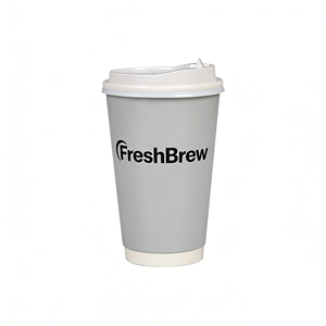 Gobelet en papier synthétique ondulé isolant jetable en gros pour café chaud - Product Image 1