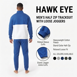 ชุดเซ็ตเสื้อฮู้ดดี้และกางเกงจ็อกเกอร์ผู้ชายแบบสองชิ้น - Product Image 6