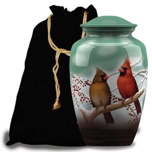 Signature Aluminum <b>Keepsake</b> <b>Memorial</b> Cremation Urn Ash Tribute Holder Featuring Decorative Lid Design And Elegant Finish - Product Image 4