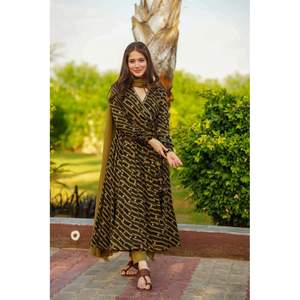 DANICA Masterd Green Rayon Suit Set para Mujer Código DE LA TD-108 - Product Image 5