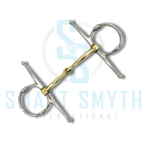 บิตม้าแบบฟูลชีค ทำจากทองแดงและสแตนเลสอย่างดี สำหรับขี่ม้าและฝึกม้า - Product Image 3