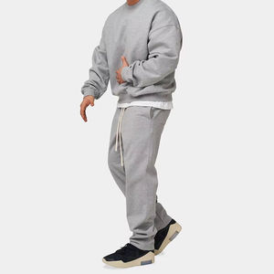 เสื้อสเวตเชิ้ตและกางเกงแทรคสูทผ้าคอตตอน 70% โพลีเอสเตอร์ 30% หนัก 400 กรัม แบบเรียบ สีพื้น สำหรับผู้ชาย ชุดกีฬาลำลอง เสื้อฮู้ดดี้ กางเกงจ็อกเกอร์ ขายส่ง - Product Image 4