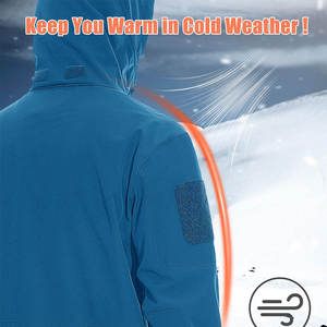 Chaqueta Softshell Personalizada con Logotipo Impreso, Forro Polar, para Hombre, Tejido Softshell Resistente al Viento con Capucha Ajustable - Perfecta para C - Product Image 6