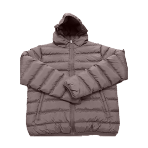 Veste matelassée à capuche pour homme, couleur unie, manteau d'hiver, rembourrage épais en polyester, coupe-vent, fermeture éclair, style décontracté, coupe régulière - Product Image 5