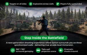 Sistema de Juego Interactivo de Tiro en Pared con Múltiples Pantallas, Simulador de Objetivo con Pistola Láser IR y Seguimiento de Movimiento |   INEK00012 - Product Image 2