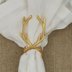 Modern Brass Napkin Ring Round <b>5</b> Cm Width Hammered Finish Table Decoration - Product Image 2