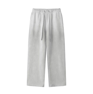 High Quality Custom Unisex Plus Size <b>Oversize</b> Wide Leg Men's 100% Cotton Breathable Streetwear Acid Wash <b>Sweatpants</b> - Product Image 1