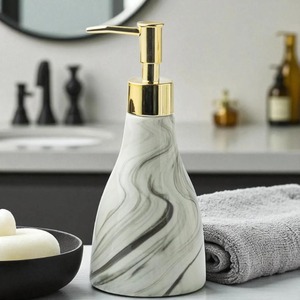 ขวดปั๊มโลชั่นสีขาวลายดำ เหมาะสำหรับโอกาสพิเศษ ห้องน้ำ และเป็นของขวัญ - Product Image 5