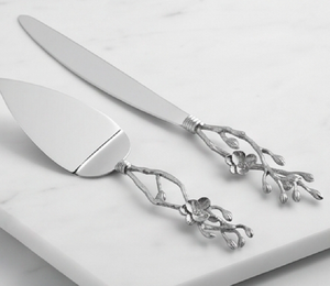 Floral Design Handle <b>Cake</b> <b>Server</b> And Knife Sets Stainless Steel Perfect For Weddings Events Parties And Elegant Dining Use - Product Image 3