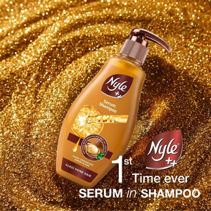 Champú con Suero para Brillo del Cabello Glass Shine, Mezcla de Suero con Aceite de Nuez de Macadamia, Brillo Intenso, Suavidad, Cuidado Diario Nutritivo para el Cabello, 650 ml - Product Image 4