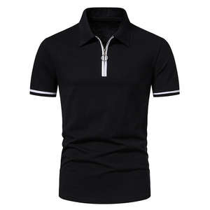 Polo de Cuello Alto Personalizado de Alta Calidad de 200g, Polo de Golf con Logotipo Personalizado para Hombre, Camiseta con Cuello Redondo - Product Image 2
