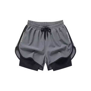 Pantalones cortos de compresión de cintura alta sin costuras para hombre - Product Image 4