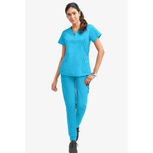 New Style V-neck Medical Scrubs Uniform Wholesale Factory Supply Breathable Hospital Nursing Scrubs <b>Sets</b> for Women & Men - Product Image 1