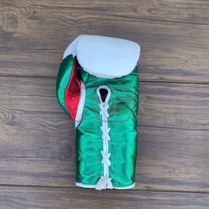 Gants d'entraînement de boxe personnalisés |   Cuir véritable |   Évacuation de l'humidité Séchage rapide |   Fermeture à lacets avec boucle auto-agrippante - Product Image 4