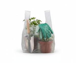 ถุงพลาสติก HDPE สำหรับใส่ขยะคลินิกและของมีศัตรูพื้นฐาน ถุงหูหิ้วแบบเสื้อยืด ความหนาแน่นสูง แข็งแรงทนทานสำหรับงานอุตสาหกรรม - Product Image 1