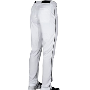 Pantalon de baseball respirant en polyester 100% de couleur unie, taille plus, personnalisable, dernier design, prix abordable, vente en gros du fabricant pakistanais - Product Image 3