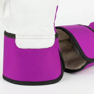 Gants de sécurité en cuir de vachette grainé de haute qualité, doux et confortables, pour la protection des mains dans le secteur de la construction - Product Image 6