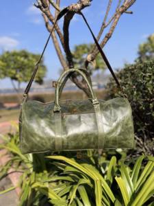 Latest Designer Crunch Leather <b>Luggage</b> Bags Multi Uses Handmade Bag Unisex Travel Bag <b>Big</b> Size Multi Use Stylish Duffel Bag - Product Image 3