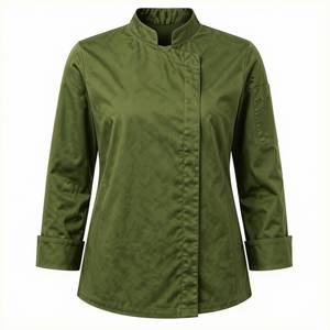 ผู้จัดจำหน่ายชุดยูนิฟอร์มร้านอาหาร เสื้อเชฟผ้าฝ้าย แขนยาว แบบ unisex ชุดทำงานในครัวโรงแรม ระบายอากาศได้ดี ผลิตและจัดจำหน่ายโดยผู้ผลิต - Product Image 3