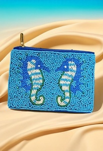 Porte-monnaie perlé léger et portable pour le jour du match, motif Boomer Sooner, fait main, rouge, avec fermeture éclair, pour les fans et comme cadeau pour femmes et jeunes filles - Product Image 1