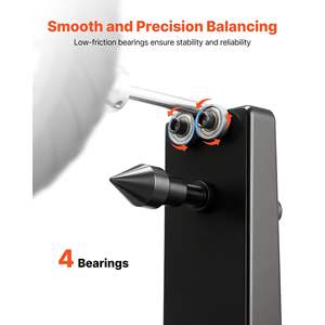 Motorcycle Bicycle <b>Wheel</b> Balancer 88.2 Lbs Capacity 35-Inch <b>Wheel</b> Diameter Adjustable Truing Stand Centering <b>Wheel</b> <b>Alignment</b> - Product Image 5