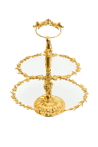 Support à gâteau en forme d'étoile avec finition métallique premium, ajoute une touche luxueuse aux tables de desserts. - Product Image 6