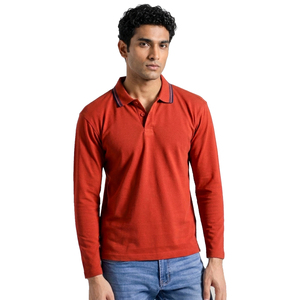 Men's Long Sleeve Polo <b>Shirt</b> Casual Knitted 100% Cotton Turn Down <b>Collar</b> Polo <b>Shirts</b> Men Lightweight Summer Style Polo <b>T</b> <b>Shirts</b> - Product Image 6
