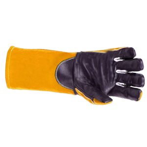 Guantes de Trabajo de Seguridad para Soldadura MIG de Cuero Vacuno de Manga Larga, Aislantes, Flexibles y de Alta Resistencia, en Oferta - Product Image 6