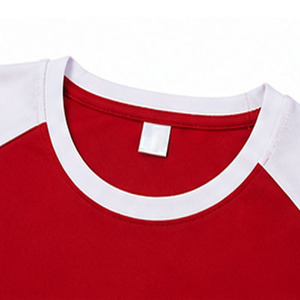 Camiseta de Manga Raglán para Hombre con Ribete en Contraste, Corte Regular, Cuello Redondo Informal, Diseño de Bloques de Color Sólido, Camiseta Sublimada - Product Image 2