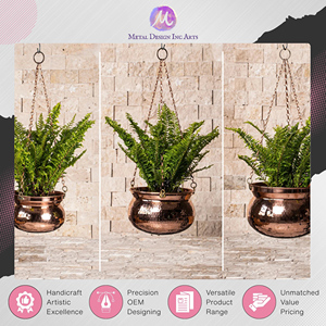 Offre incroyable sur un pot suspendu en cuivre massif martelé de qualité supérieure, 100% pur, pour la décoration de la maison à un prix minimal - Product Image 6