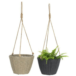 Wholesale Natural Fiber Woven Hanging Baskets Round Jute Rope <b>Plant</b> Holder For Succulents And Herbs Modern Style Hanging Planter - Product Image 1