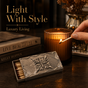 Handcrafted Solid Brass <b>Matchbox</b> Holder Decorative Match Case Vintage Tabletop Storage Sleeve for Candle Fireplace Home Decor - Product Image 2