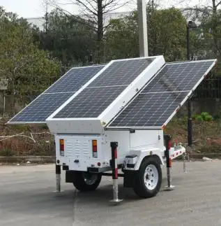 Portable Solar Light Tower with Cctv led solar system solar light tower cctv camera tower