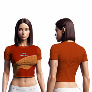 T-shirts courts pour femmes en coton et polyester 2026, séchage rapide, manches courtes - Product Image 3