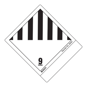 Étiquette en papier mat autocollante noir sur blanc 4 po H x 4,75 po L pour l'identification en laboratoire et en inventaire - Product Image 2