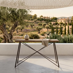 Table d'appoint en bois massif écologique et durable, finition naturelle, minimaliste, pour appartement, salon et mobilier d'hôtel - Product Image 1