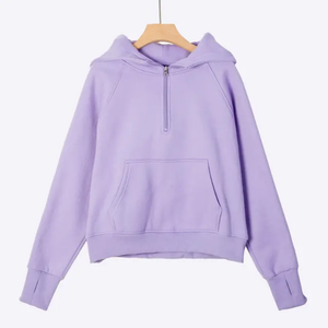 Sudadera con capucha de forro polar grueso de 500 g/m² sin bolsillos, con efecto desgastado por el sol, bordes sin rematar, lavado ácido personalizado, corta, lisa, al por mayor - Product Image 6