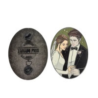 Pins de revers personnalisés en émail souple, style anime, en alliage de zinc nickelé noir, moulés sous pression et revêtus d'époxy, taille unique, avec logo, pour événements, à prix avantageux