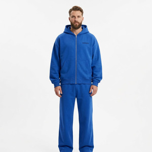 Ensemble de survêtement à capuche ajusté Hawk Eye Sports avec étiquette personnalisée, nouveau modèle, respirant, en polaire anti-bactérienne unie - Product Image 1