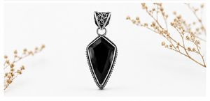 Black Onyx Sterling <b>Silver</b> Pendant – Elegant Handmade Jewelry for Women - Product Image 3