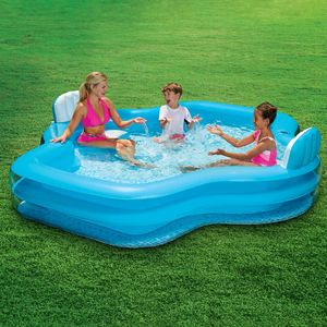 Blue Grand Luxe Piscina familiar de 2 plazas Instalación de entretenimiento de agua inflable cómoda - Product Image 5