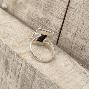 Handmade Black Onyx <b>Ring</b> <b>925</b> Sterling <b>Silver</b> Elegant Statement Jewelry for Women - Product Image 5